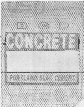 Bcp Concrete Cement (label) Device mark 2165342 Trademark