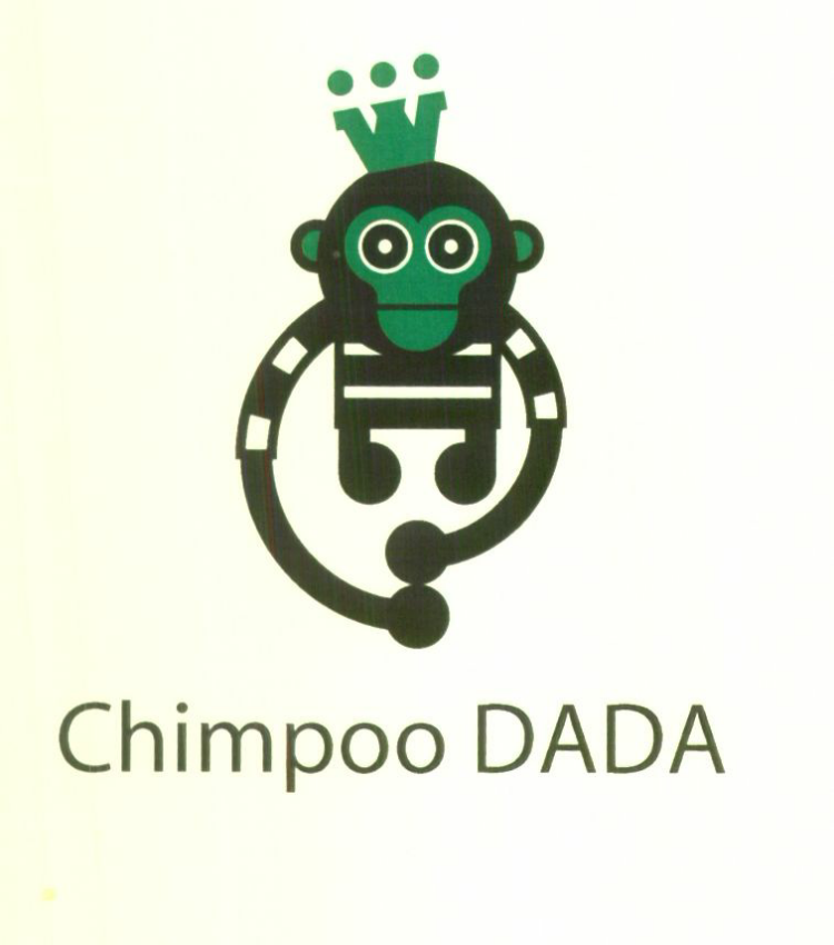 Chimpoo Dada (letter Presenting Animal Body) Device mark 1441696 Trademark