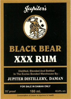 Jupiter's Black Bear Xxx Rum With Device Of Man Device mark 2611172 Trademark