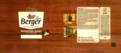 Precious, Berger, Woodkeeper Legend (label) Device mark 1498695 Trademark