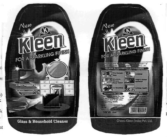 Kleen For A Sparkling Finish (label) Device mark 2219888 Trademark