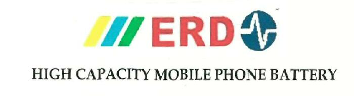 Erd High Capacity Mobile Phone Battery (label) Device mark 2423365 Trademark