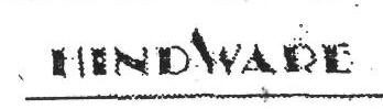 Hindware Device mark 608202 Trademark