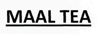 Maal Tea Device mark 2620164 Trademark
