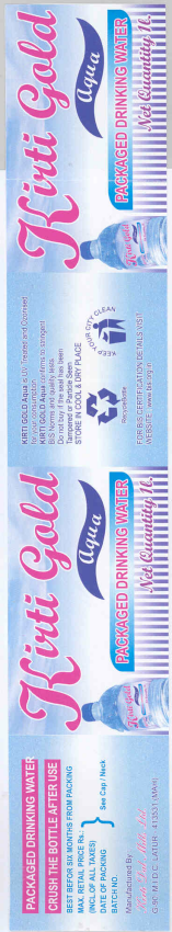 Kirti Gold (label) Device mark 1577939 Trademark