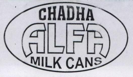 Chadha Alfa Milk Cans Device mark 1767705 Trademark