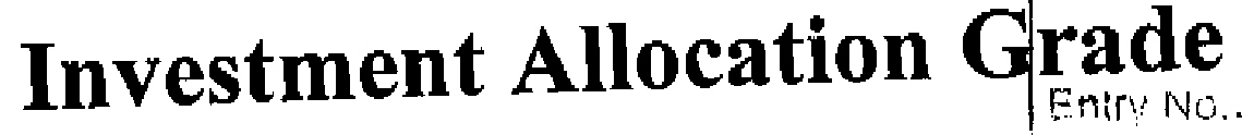 Investment Allocation Grade Device mark 2218005 Trademark