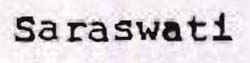Saraswati. Device mark 772518 Trademark