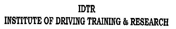 Institute Of Driving Training & Research Device mark 2881488 Trademark