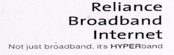 Reliance Broadband Internet Device mark 1451786 Trademark