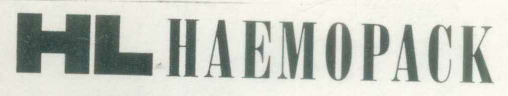 Haemopack (device) Device mark 697472 Trademark