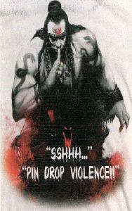 "sshhh..." "pin Drop Violence!!"(device Of Human Caricature) Device mark 2279167 Trademark