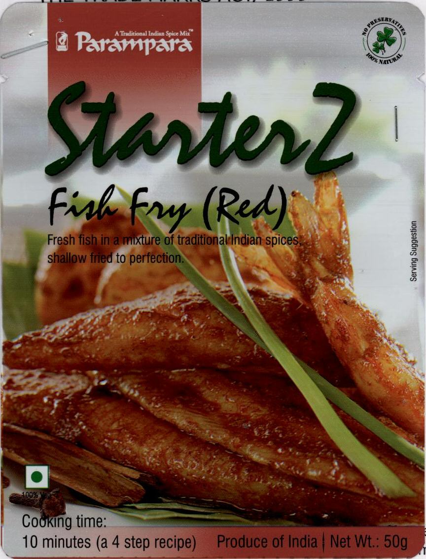 Starterz Fish Fry (red) (label) Device mark 1580669 Trademark
