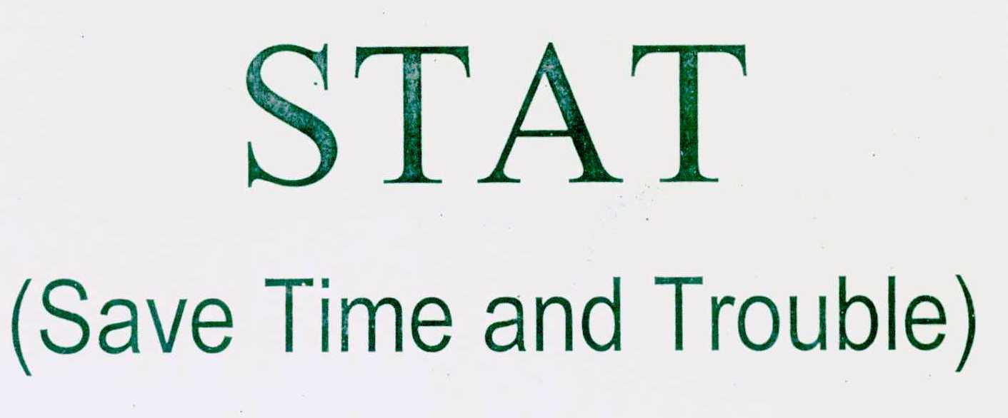 Stat(save Time And Trouble) Device mark 1103933 Trademark