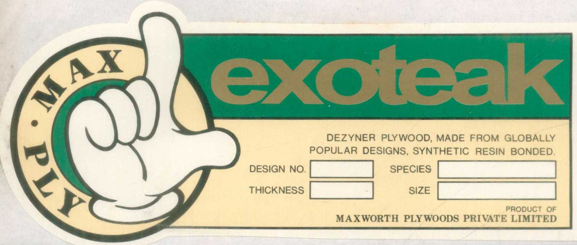 Exoteak (logo) Device mark 719254 Trademark
