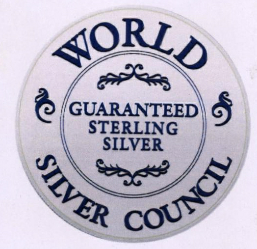 World Silver Council Guranteed Sterling Silver Device mark 1824070 Trademark
