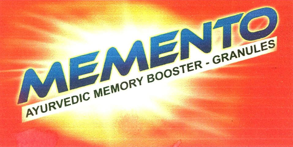 Memento Ayurvedic Memory Booster - Granules Device mark 2600991 Trademark