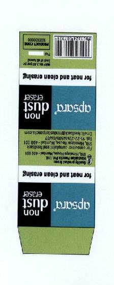 Apsara Non Dust Eraser Device mark 1943906 Trademark