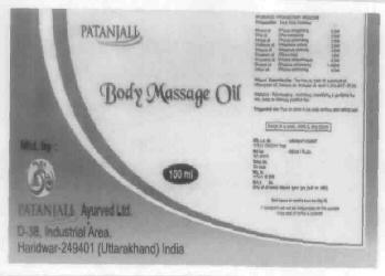 Body Massage Oil Device mark 1840182 Trademark