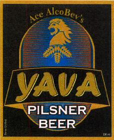 Ace Alco Bev's Yava Pilsner Beer Device mark 2534449 Trademark
