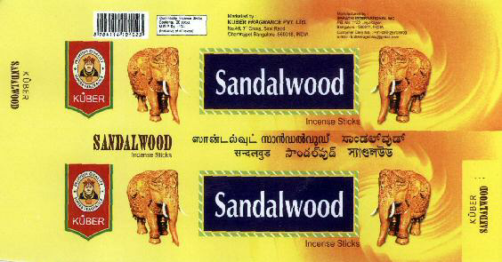 Sandalwood With Label Device mark 1611173 Trademark