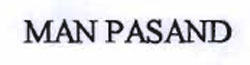 Man Pasand Device mark 1680499 Trademark