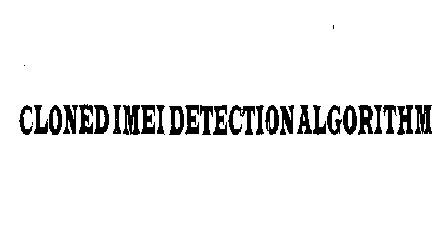 Cloned Imei Detection Algorithm (label) Device mark 2106991 Trademark