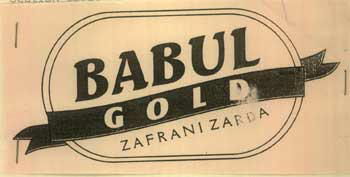Babul Gold Device mark 1026862 Trademark