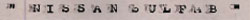 Nissan Sulfab Device mark 566603 Trademark