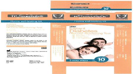 Instant Diabetes Glucose Test With Label Device mark 2064005 Trademark