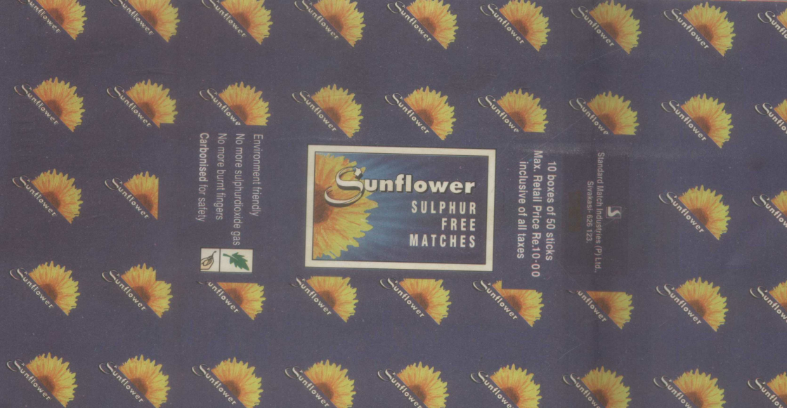 Sunflower Sulphur,sunflower(device) Device mark 857625 Trademark