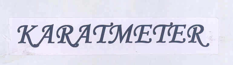 Karatmeter (label) Device mark 1694059 Trademark