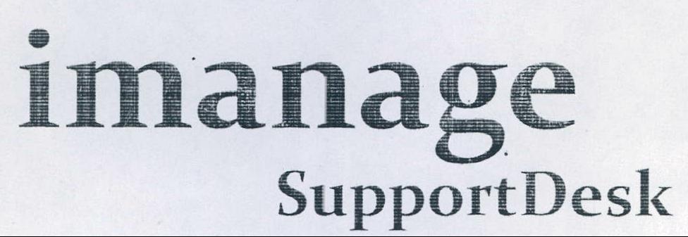 Imanage Support Desk Device mark 2194027 Trademark