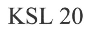 Ksl 20 Device mark 1644798 Trademark