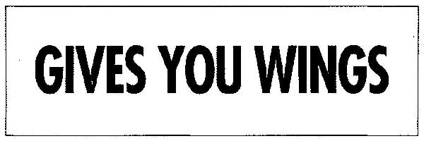 Gives You Wings (device) Device mark 2560079 Trademark