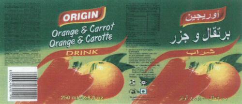 Origin Drink Device mark 1916221 Trademark