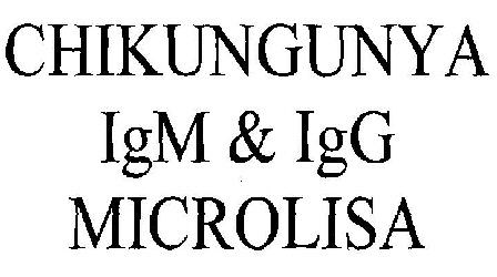 Chikungunya Igm & Igg Microlisa Device mark 2491134 Trademark
