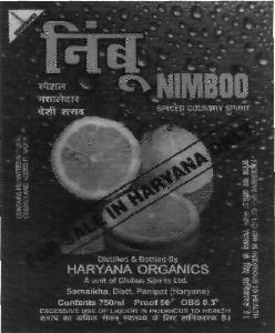 Nimboo Spiced Country Spirit (lable) Device mark 2150821 Trademark
