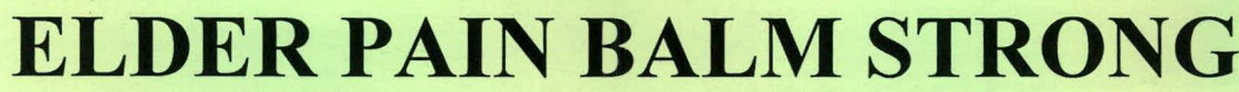 Elder Pain Balm Strong Device mark 2266519 Trademark
