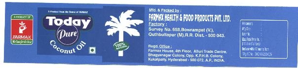 Today Pure Coconut Oil Device mark 1652320 Trademark