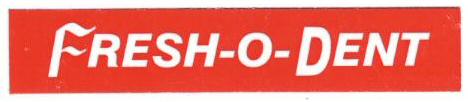 Fresh-o-dent (label) Device mark 1669891 Trademark