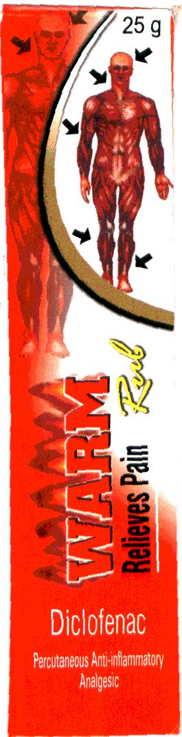 Warm Relieves Pain Device mark 1914602 Trademark