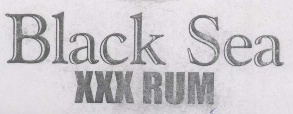 Black Sea Xxx Rum Device mark 1031837 Trademark
