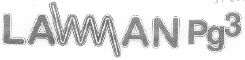 Lawman Pg3 (logo) Device mark 1500016 Trademark