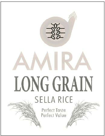 Amira Long Grain Sella Rice (label) Device mark 2416255 Trademark