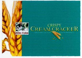 Crispy Cream Cracker, Bisk Farm (device Of Ear Of Wheat) Device mark 2790414 Trademark