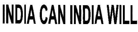 India Can India Will Device mark 1806012 Trademark