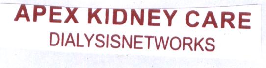 Apex Kidney Care (label) Device mark 1797471 Trademark