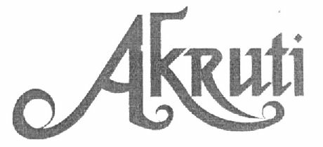 Akruti (special Form Of Writing) Device mark 1446795 Trademark