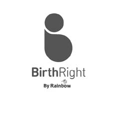 'birthright' With Tag Line 'by Rainbow' (logo) Device mark 2853577 Trademark